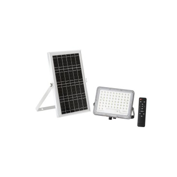 GLASER 1200 LM 4000K Flutlicht mit Solarpanel, 3,2 V 10 Ah Akku, IP65, 21,1 x 4,24 x 19 cm