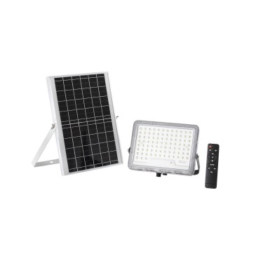 Projecteur GLASER 1800 lm 3000 K avec panneau solaire, batterie 3,2 V 15 Ah, IP65, 24,25 x 4,77 x 21,9 cm