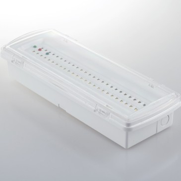 Lampe de secours LED blanche 4W 400LM 4000K IP65 - Durée d'éclairage : 3H-400LM - Dimensions : 27,05 x 10 x 5,4 cm