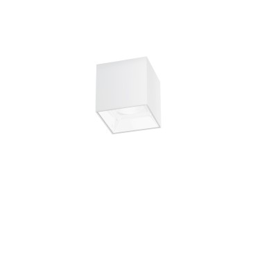 Plafonnier LED carré blanc 20 W 2800 lm 11,5 x 11,5 x 11,6 cm