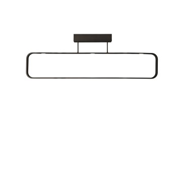 Plafonnier LED Moka marron 35 W 2940 lm 3000 K 80 x 16 x 26 cm