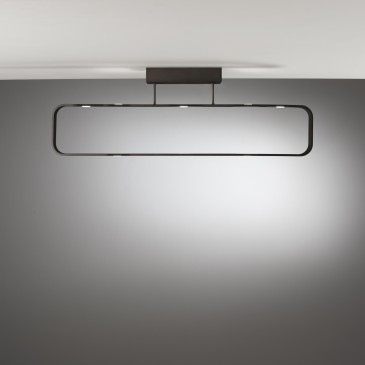 Plafonnier LED Moka marron...