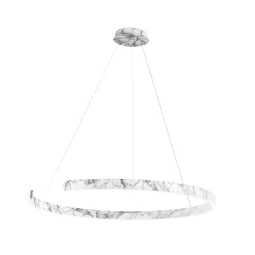 Suspension LED pour nombril effet marbre 50W 6600LM CCT 100X100X150CM