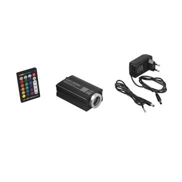 PROIETTORE LED OPTICAL KPA-16W RGBW COLOR CHANGING EFFECT DC12V + ADAPTOR 220V 38X64X150MM