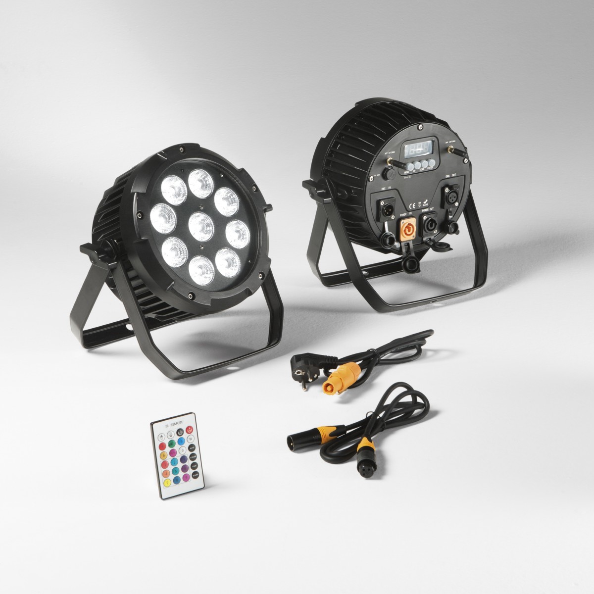 PROIETTORE LED SHOW RICARICABILE 9X18W RGBW+UV Wi-Fi IP65...