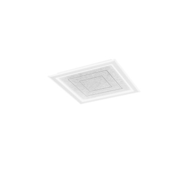 PLAFONIERA AUX GRIGIA QUADRATA IN PMMA 40W CCT 3000/4000/6500K 60X5.5CM