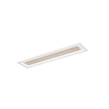 PLAFONIERA AUX BEIGE RETTANGOLARE IN PMMA 40W CCT 3000/4000/6500K 120X30X5.5CM