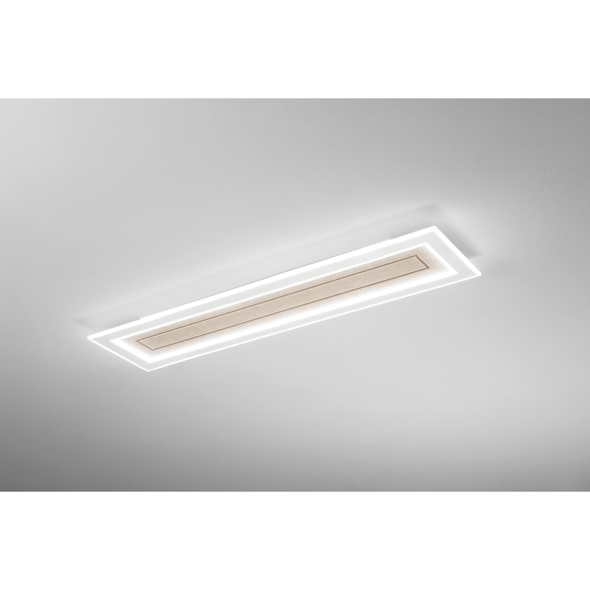 AUX BEIGE Rechteckige PMMA-Deckenleuchte 40W CCT...