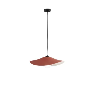 SOSPENSIONE LENGLEN IN FELTRO ARANCIONE CAVO 2M PARALUME 50CM 1XE27