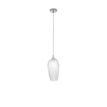 SOSPENSIONE MAJESTY TRASPARENTE IN VETRO 1XE27 16X120CM