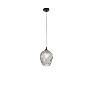 SOSPENSIONE MAJESTY GRIGIA IN VETRO 1XE27 20X120CM