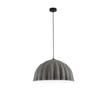 SOSPENSIONE MIDI IN FELTRO GRIGIO/BIANCO CAVO 2M PARALUME 53CM 1XE27