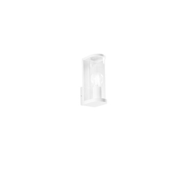 ROSEN WEISSE WANDLEUCHTE AUS ALUMINIUM + GLAS 1XE27 IP44 119X83X222MM