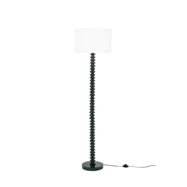 PIANTANA SULTAN VERDE IN METALLO+VELLUTO 1XE27 15W, LAMP. Dia40XH20CM, STRTTURA 40X40X153CM