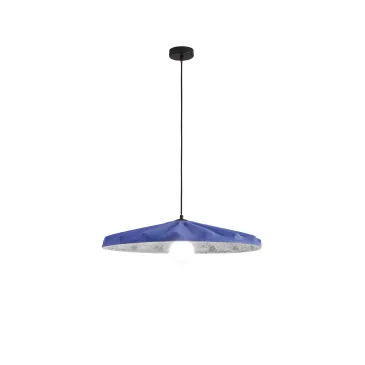 SOSPENSIONE WIMBLEDON IN FELTRO BLU CAVO 2M PARALUME 69CM 1XE27