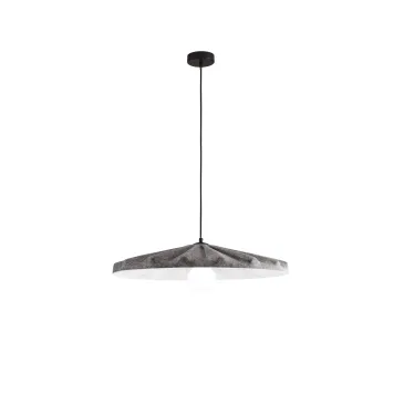 SOSPENSIONE WIMBLEDON IN FELTRO GRIGIO CAVO 2M PARALUME 69CM 1XE27