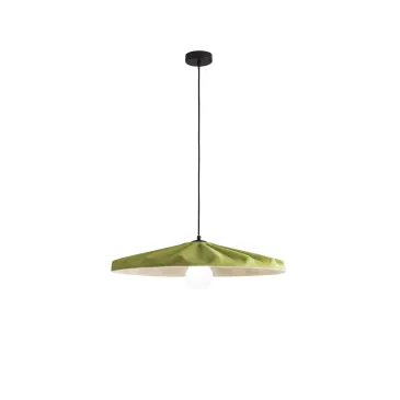 SOSPENSIONE WIMBLEDON IN FELTRO VERDE CAVO 2M PARALUME 69CM 1XE27