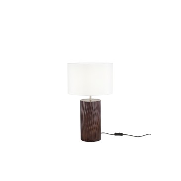 LUME WOODLOG IN LEGNO MARRONE 1XE27 STRUTTURA D30X50CM PARALUME D30X18.5CM