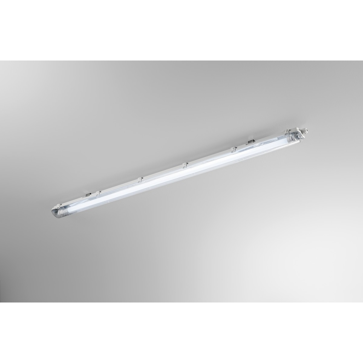 Plafonnier étanche à LED Atlantic Silver 1x8 inclus,...