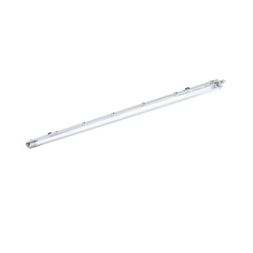 PLAFONIERA STAGNA LED ATLANTIC SILVER 1XT8 INCLUSO IP65 150CM