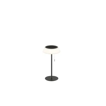 LAMPADA DA TAVOLO SOLARE RICARICABILE LED JIN NERA 1,2W CCT DIMM. IP54 D170XH320MM