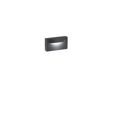 APPLIQUE LED MOBULA ANTRACITE IN ALLUMINIO 8W 1100LM 3000K IP65 420X180X165MM
