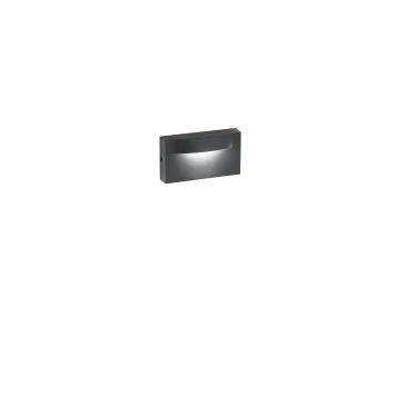 APPLIQUE LED MOBULA ANTRACITE IN ALLUMINIO 8W 1100LM 3000K IP65 420X180X165MM