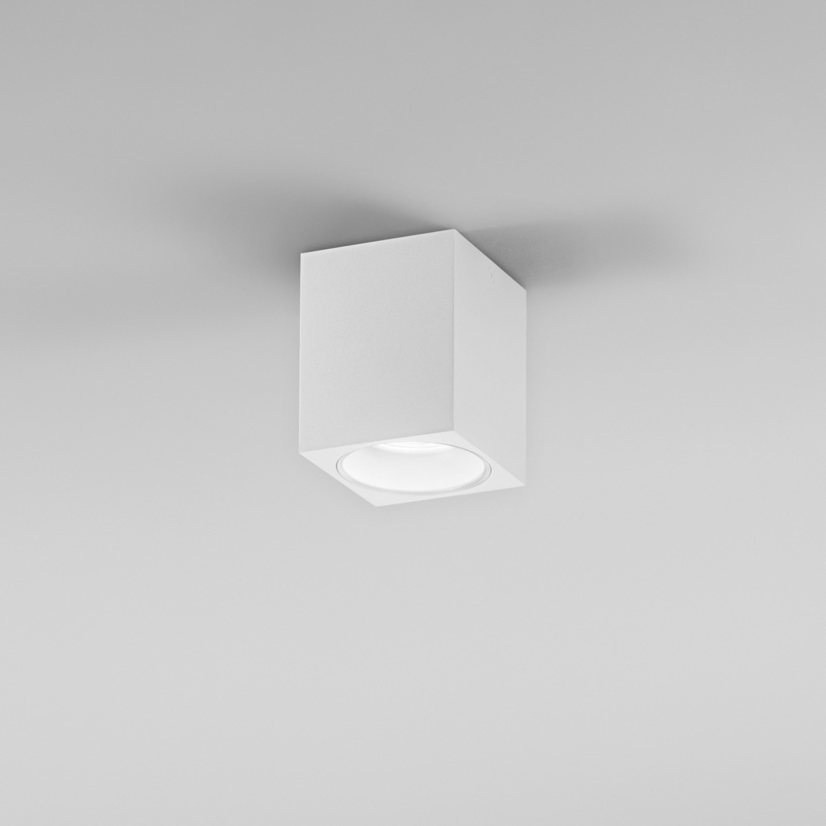 Schwarze quadratische Aluminium-Deckenleuchte GU10 |...