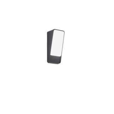 APPLIQUE LED COUPE ANTRACITE IN ALLUMINIO 14W 1950LM 3000K IP65 380X230X305MM