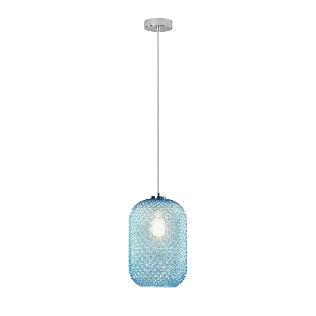 Farbige ovale Pendelleuchte 1xE27 | Mondialshop