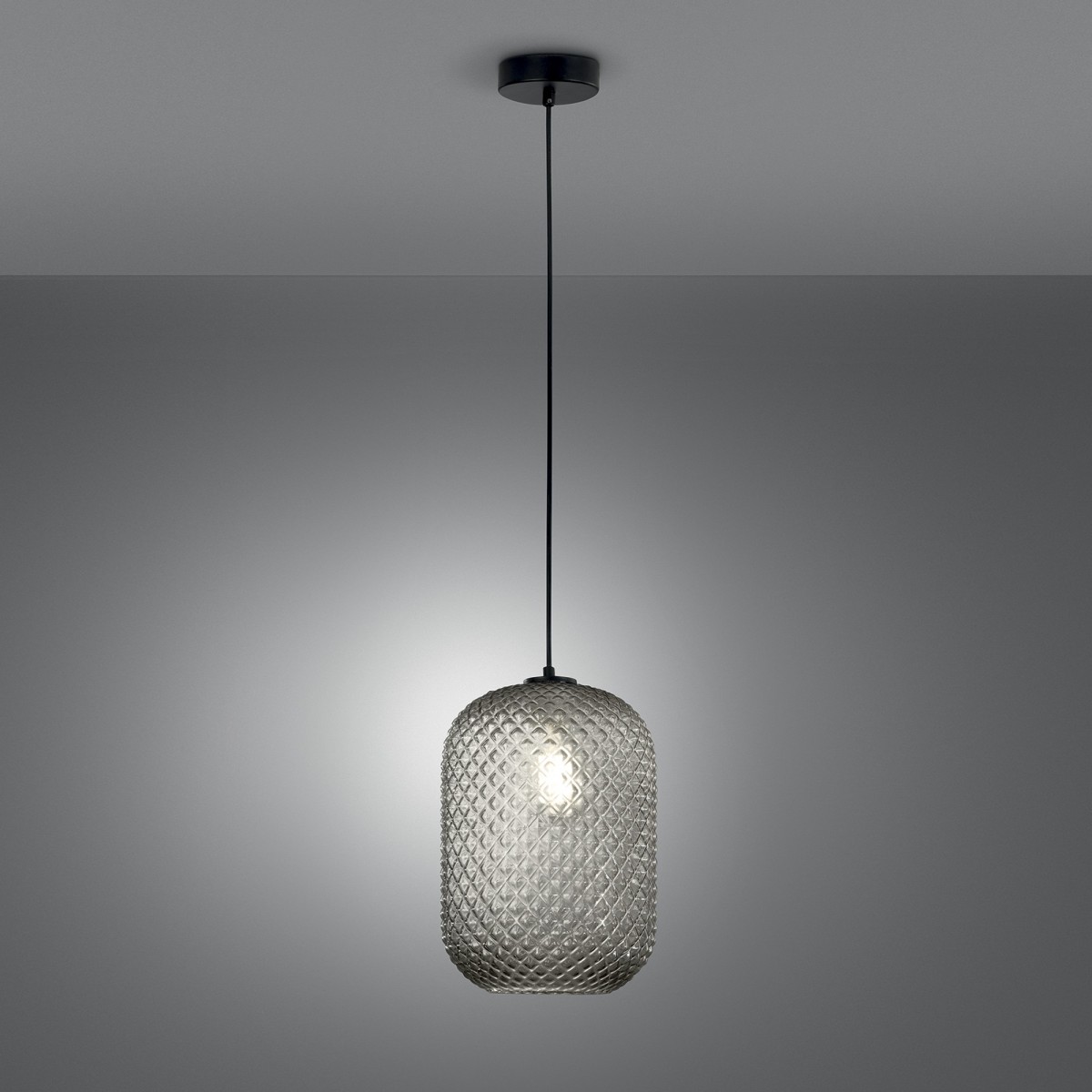 Farbige ovale Pendelleuchte 1xE27 | Mondialshop