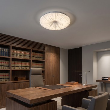 Plafoniera LED moderna in acrilico Bianca o SIlver