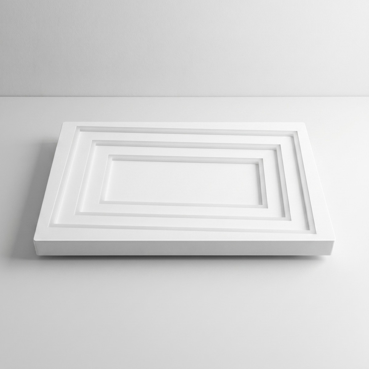 Plafonnier LED 55 W, aluminium blanc | MondialShop