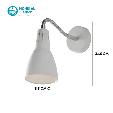 Scheda Tecnica Applique LED in metallo bianca