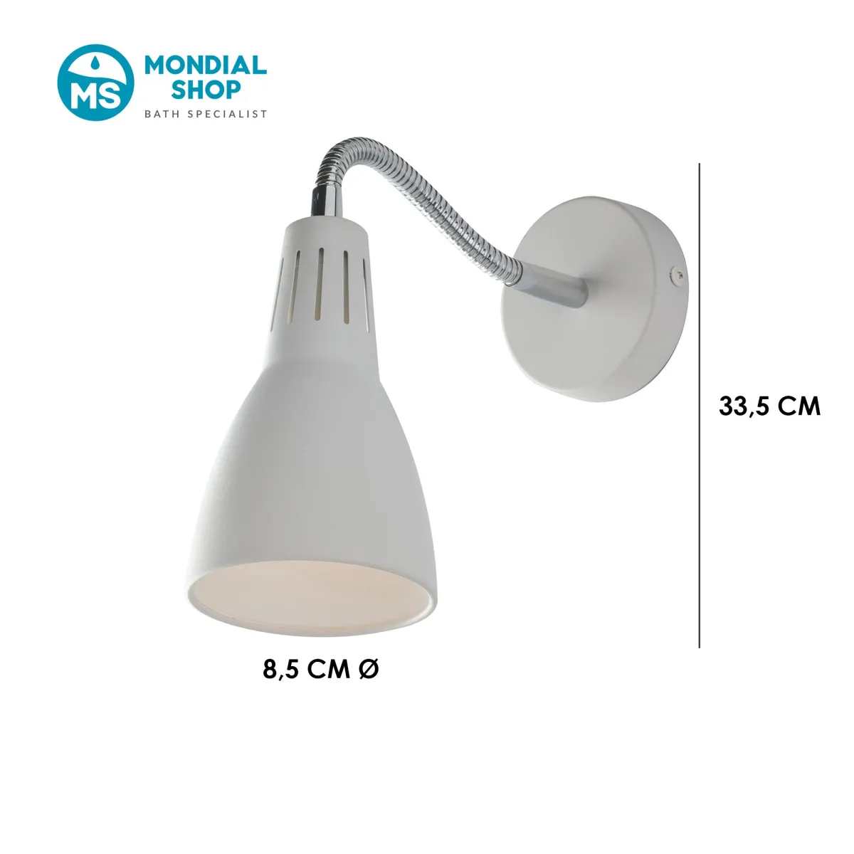 Applique murale E14 en métal | Design élégant | MondialShop