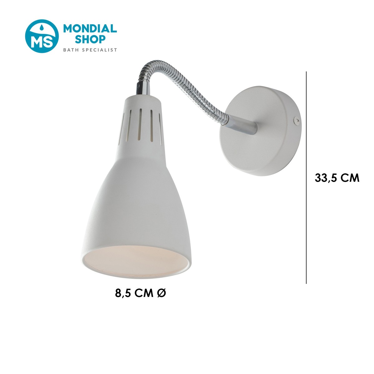 E14 Metall-Wandleuchte | Elegantes Design | MondialShop