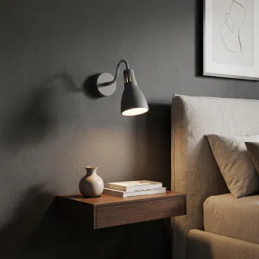 Applique a led in metallo per camera da letto ufficio specchio o quadri E14