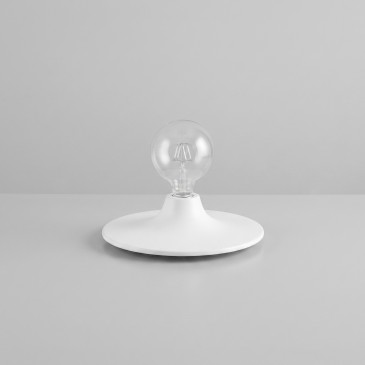 Plafonnier 1xE27 Blanc ou Chrome | MondialShop