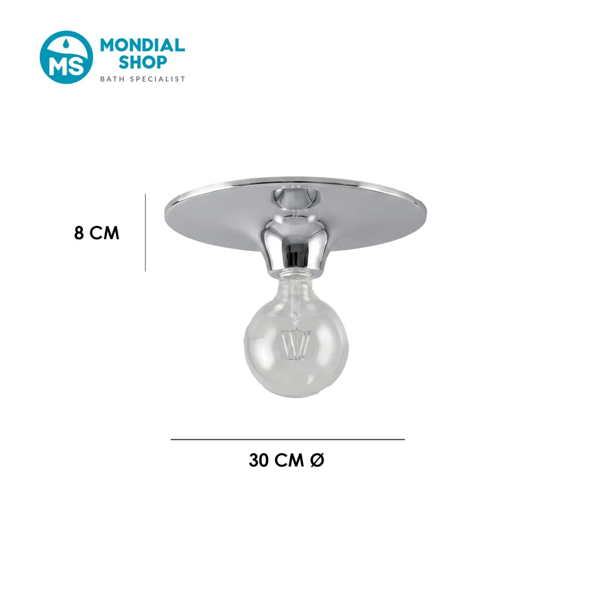Scheda tecnica plafoniera classica cromo