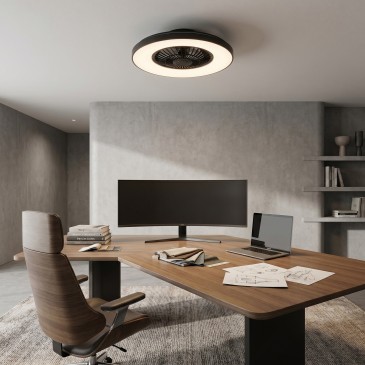 Ventilateur de plafond LED avec haut-parleur Bluetooth | MondialShop
