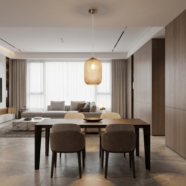 Sospensione in vetro ambra design moderno