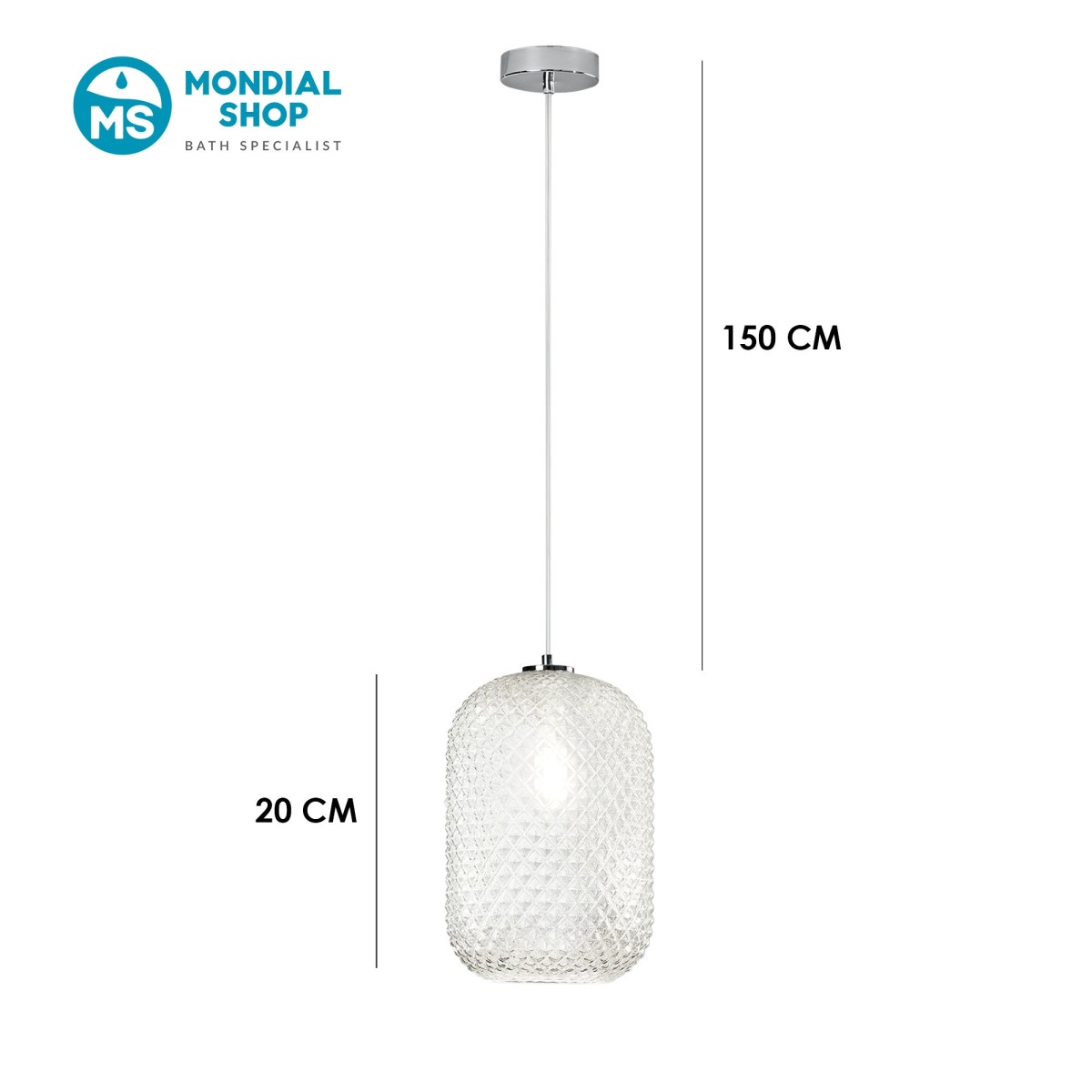 Farbige ovale Pendelleuchte 1xE27 | Mondialshop