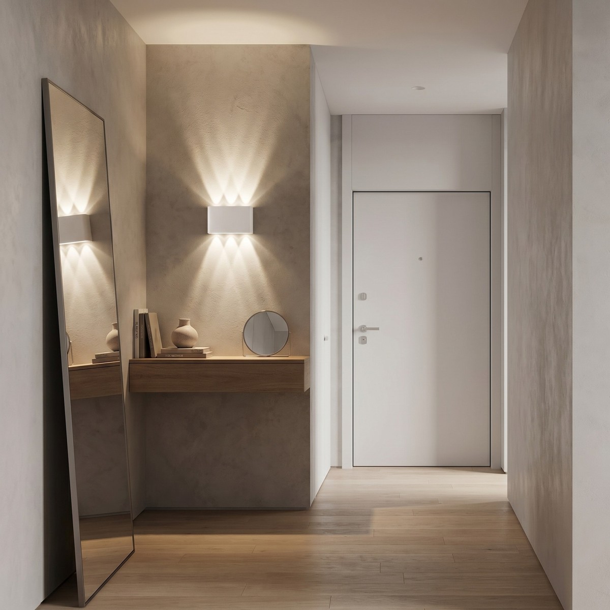 Moderne Wandleuchte mit doppelter Lichtabstrahlung |...