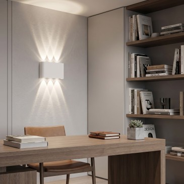 APPLIQUE BIEMISSIONE LED KLEIN BIANCA 6X1W 6W 600LM CCT IP65 16X4X10CM
