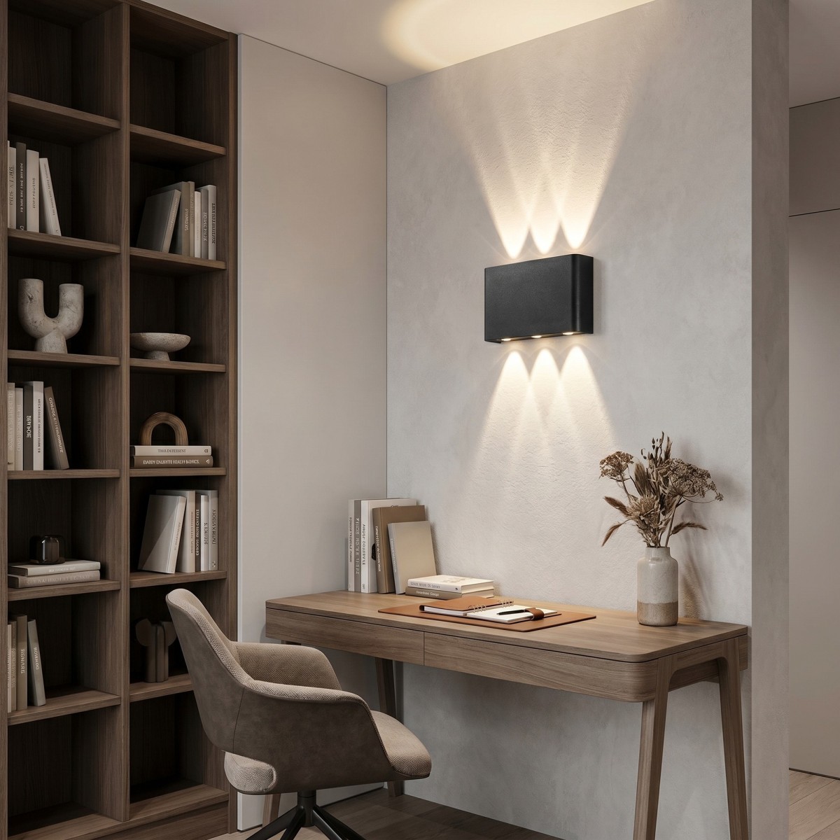 Moderne Wandleuchte mit doppelter Lichtabstrahlung |...