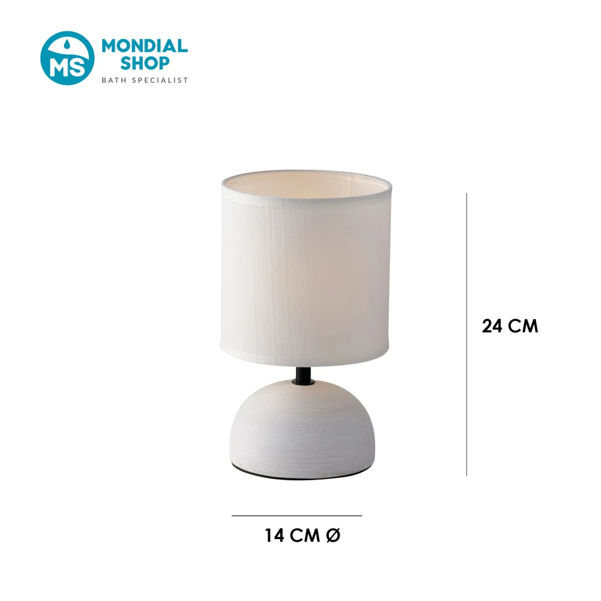 Scheda tecnica lampada da tavolo bianca