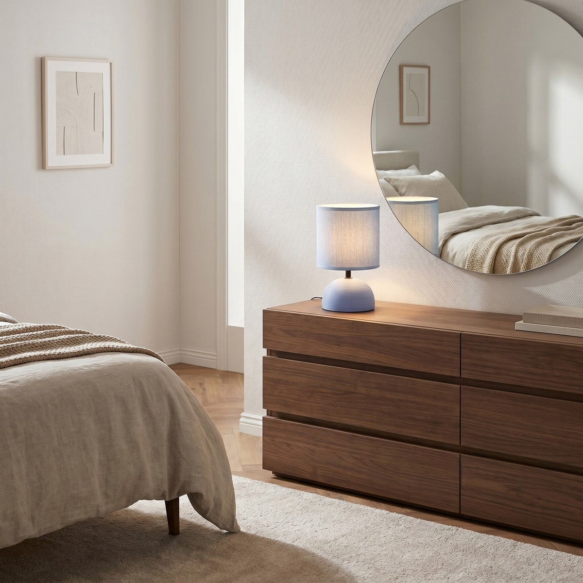 Moderne Keramik-Nachttischlampe | Mondialshop