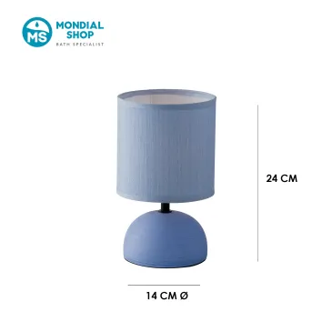 Scheda tecnica lampada da tavolo blu