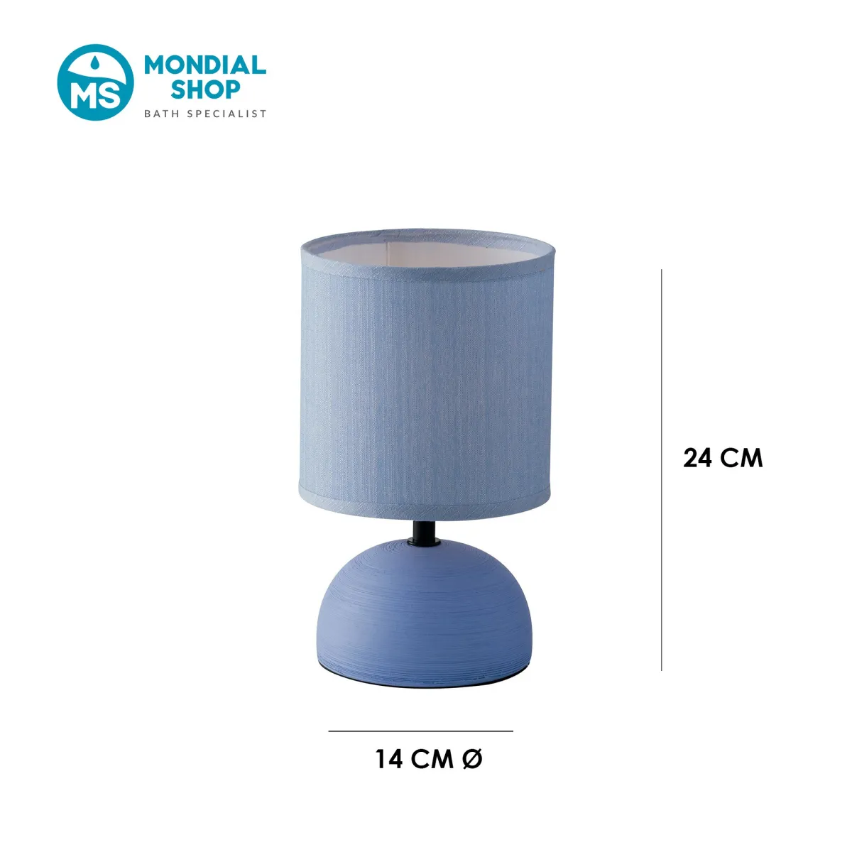 Scheda tecnica lampada da tavolo blu