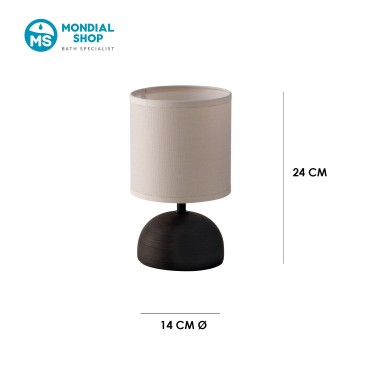 Scheda tecnica lampada da tavolo marrone